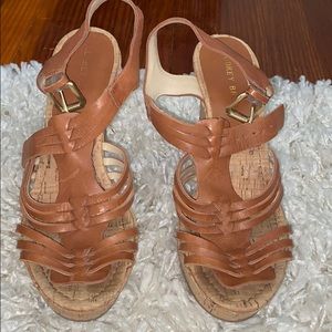 Audrey Brooke Cork Wedges